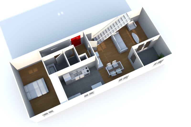 Appartement Duplex F4 dans un bâtiment chargé d'Histoire à Elbeuf - Image 3