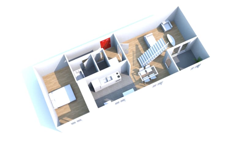 Appartement Duplex F4 dans un bâtiment chargé d'Histoire à Elbeuf - Image 2