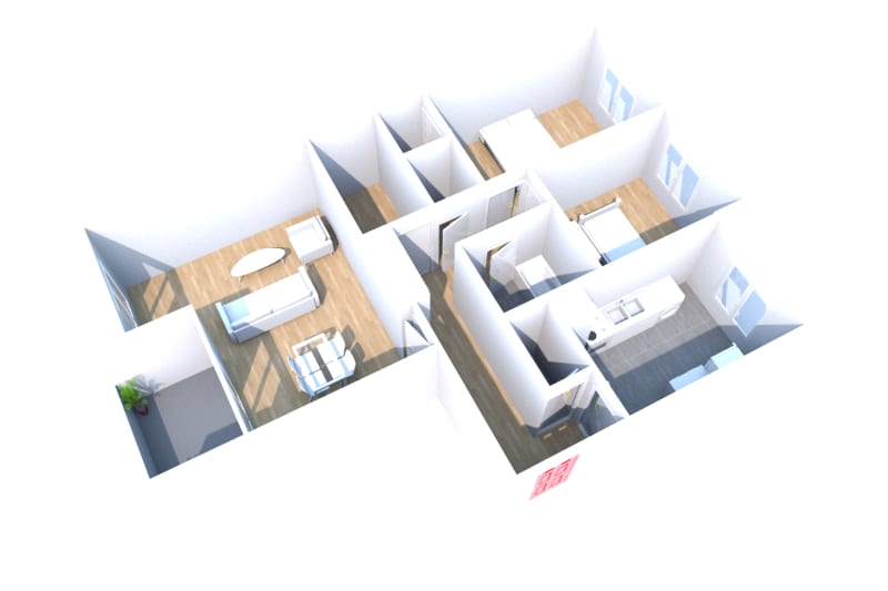 T3 appartement location à Elbeuf proche Seine - Image 2