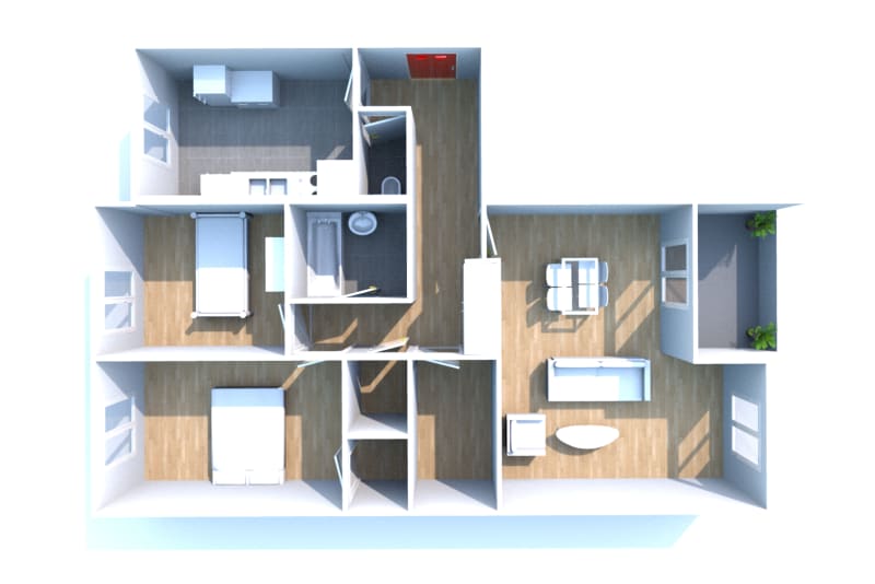 T3 appartement location à Elbeuf proche Seine - Image 3