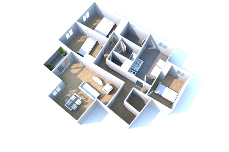 Appartement à louer F4 à Elbeuf proche de la Seine - Image 5