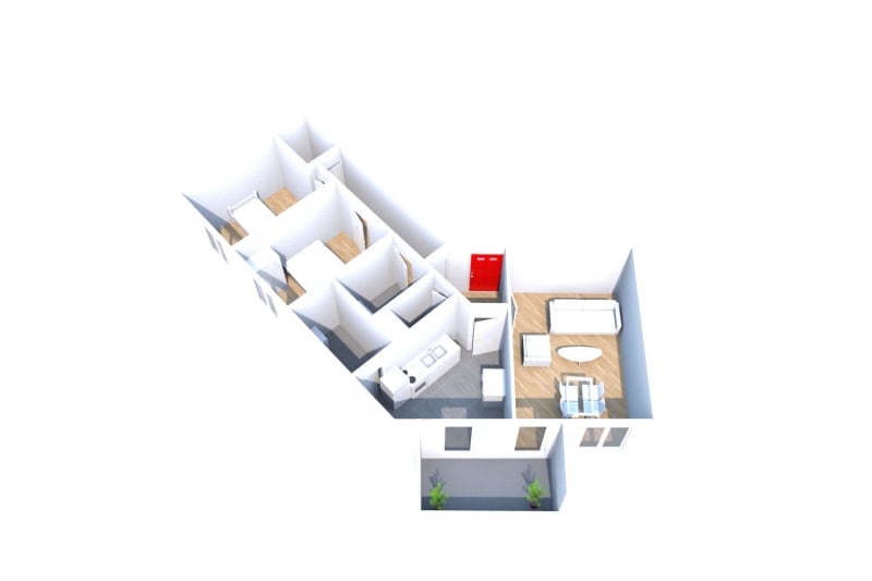 Appartement à louer F3 proche de la Seine à Elbeuf - Image 2