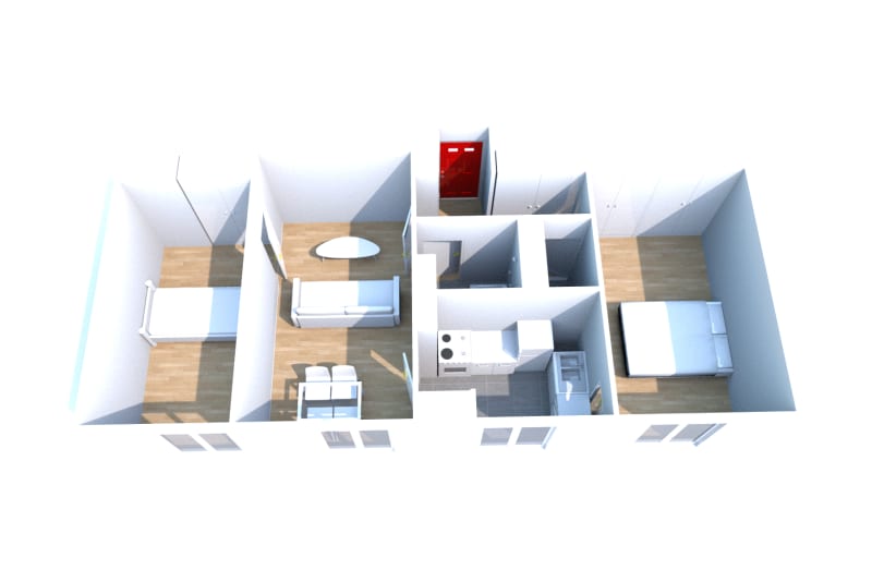 À Fécamp : location T3 appartement - Image 2