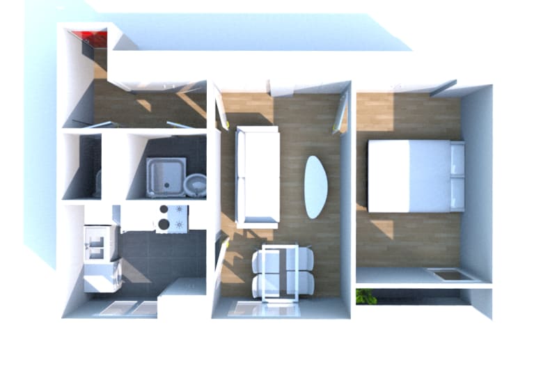 Appartement F2 en location à Fécamp proche du centre aquatique - Image 8
