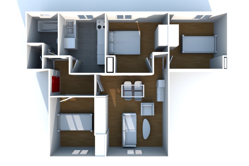 Appartement T4 à louer à Fécamp - Image 2