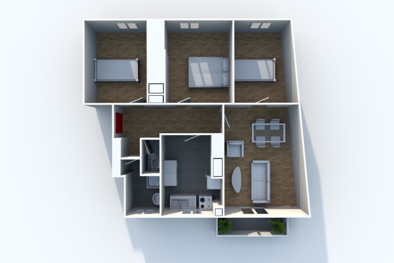 Appartement F4 en location à Fécamp proche de la gare SNCF - Image 4