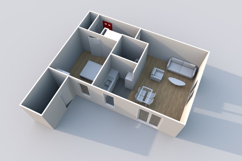 Pavillon F2 de plain-pied à Flamanville - Image 3