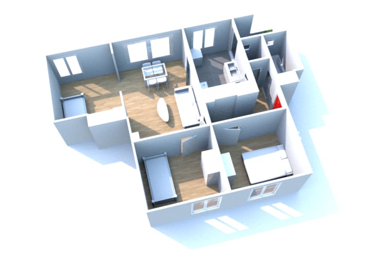 Location F4 appartement à Fontaine-la-Mallet - Image 2