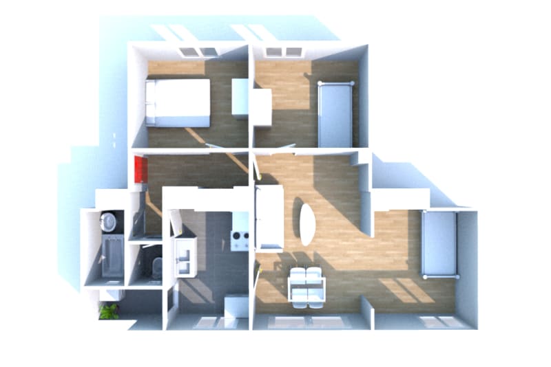 Location F4 appartement à Fontaine-la-Mallet - Image 3