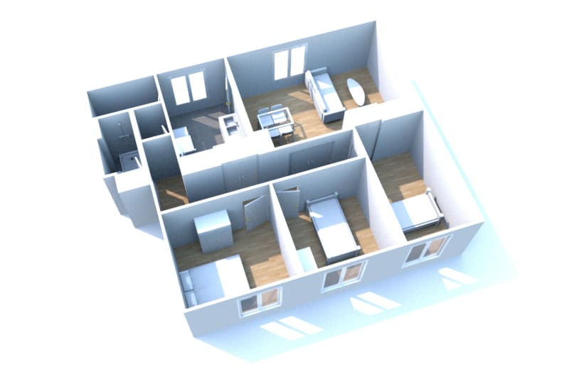 Location appartement T4 à Fontaine-la-Mallet - Image 1