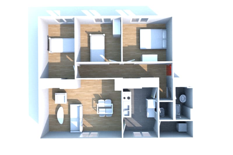 Location appartement T4 à Fontaine-la-Mallet - Image 2