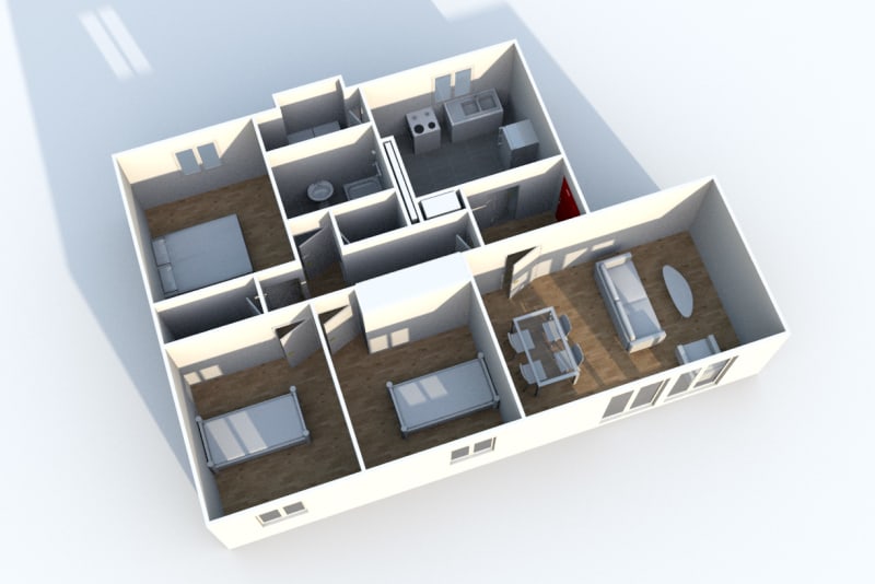 Appartement T4 en location à Gaillefontaine - Image 4