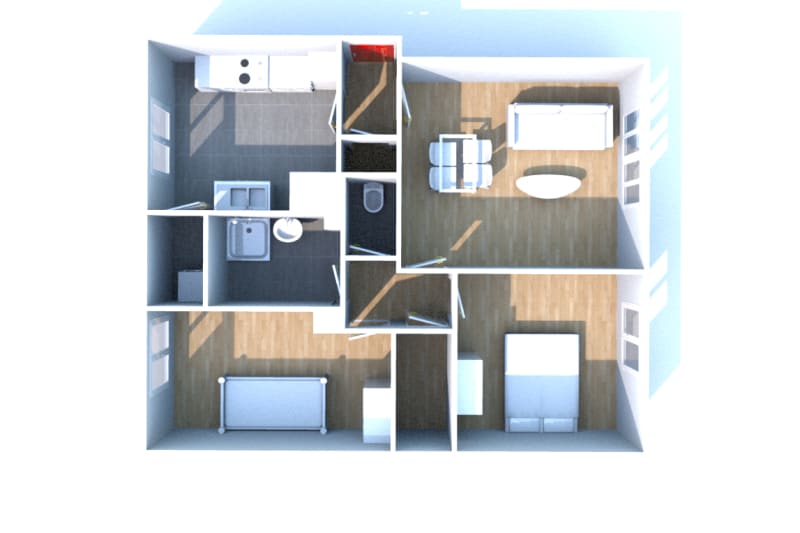Location à Gonfreville-l'Orcher d'un appartement F3 - Image 3