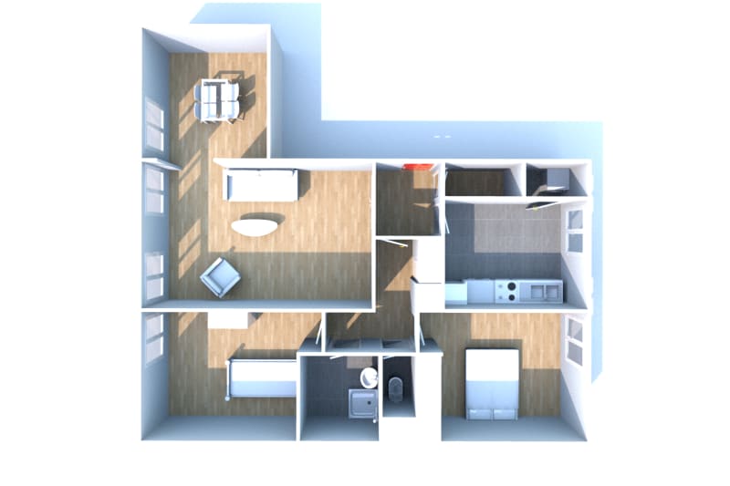 Grand appartement T3 à louer à Gonfreville-l'Orcher - Image 3