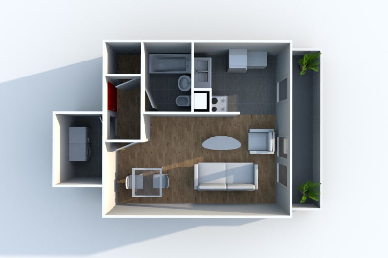 Appartement T1 en location à Gonfreville l'Orcher - Image 4