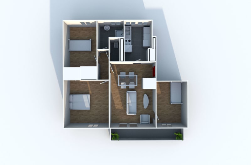 Appartement T4 en location proche du centre-ville à Grand-Couronne - Image 3