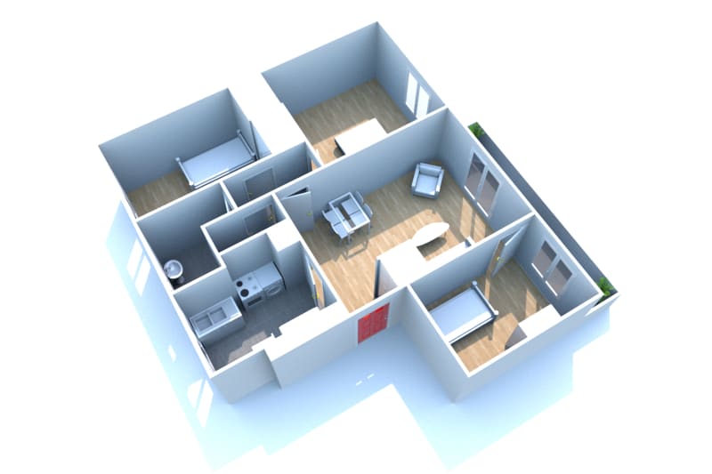 Grand-Couronne, appartement 4 pièces en location - Image 2