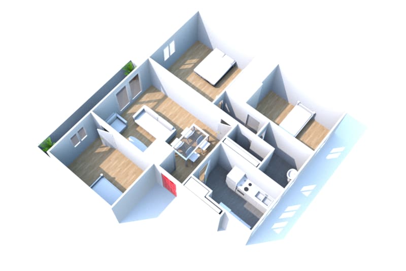 4 pièces appartement en location à Grand-Couronne - Image 1