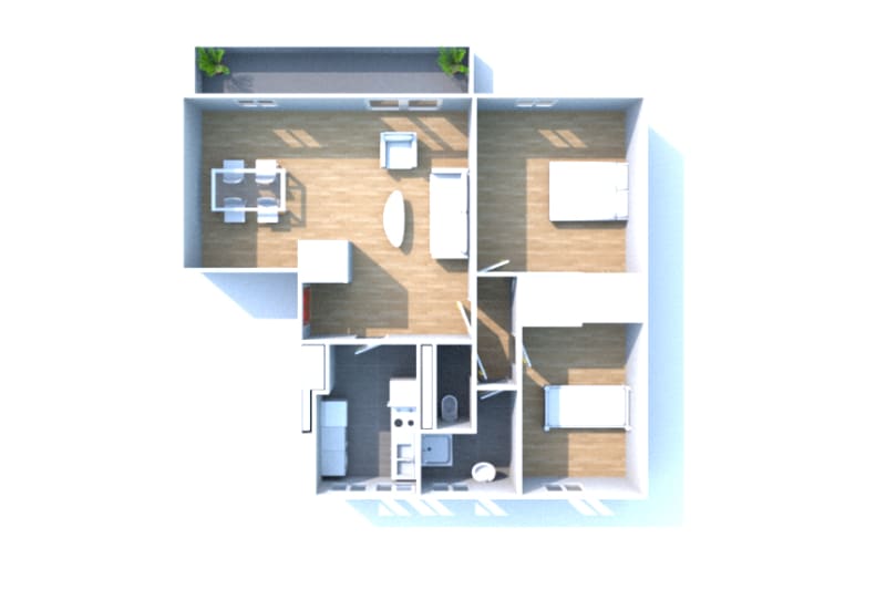 À Grand-Couronne, grand appartement F3 en location - Image 3