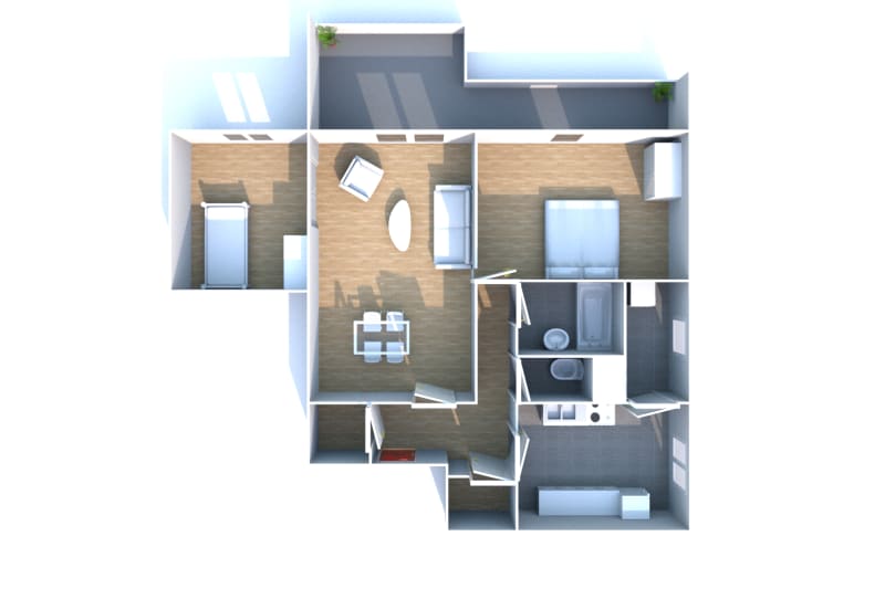 Grand appartement T2 à Grand-Couronne en location - Image 3