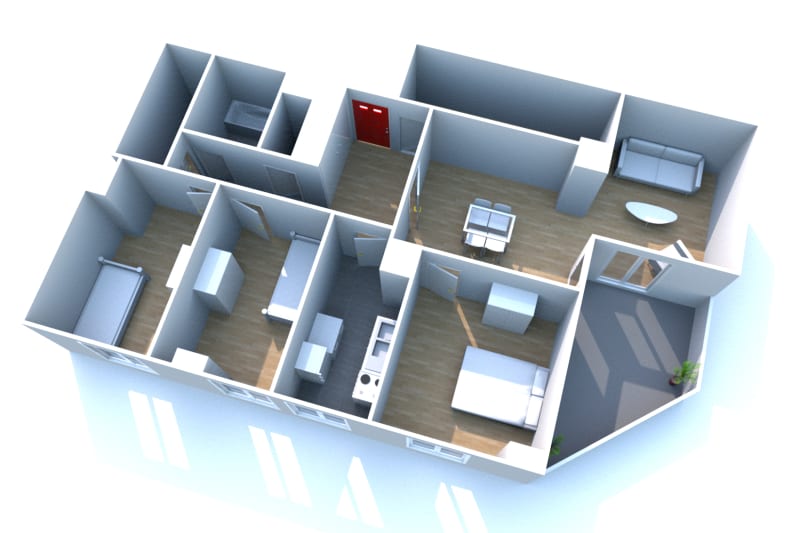 Appartement F4 à louer à Grand-Couronne - Image 2