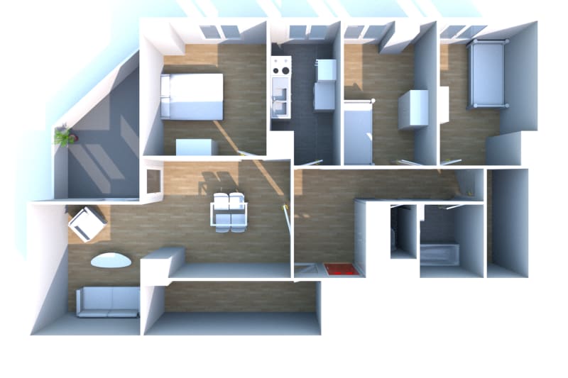 Appartement F4 à louer à Grand-Couronne - Image 3