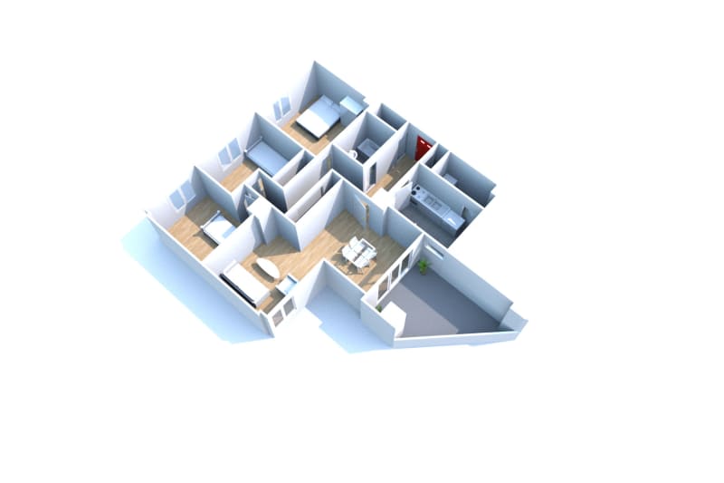 T4 appartement en location à Grand-Couronne - Image 2