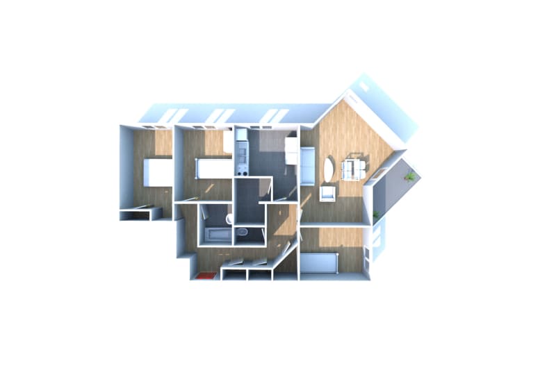 Appartement en location 4 pièces à Grand-Couronne - Image 3