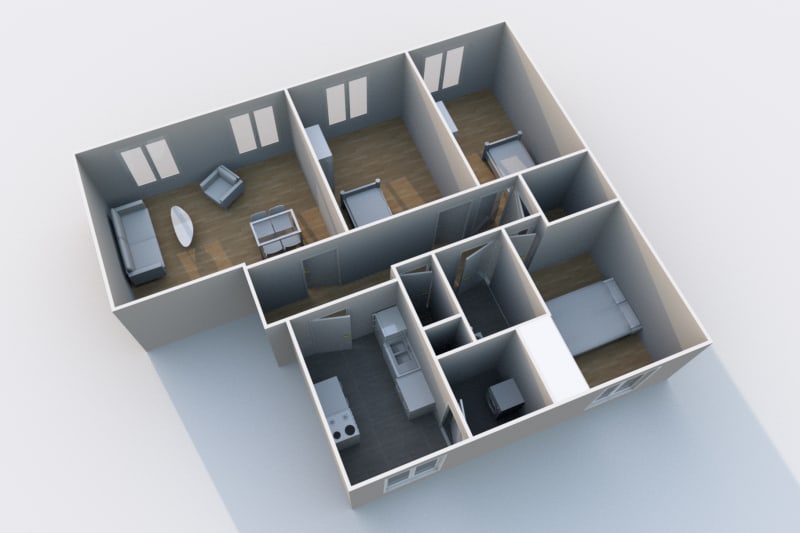 Appartement T4 en location aux Grandes Ventes - Image 4