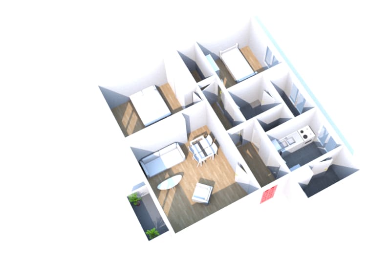 Beaulieu à Harfleur : location appartement T3 - Image 2