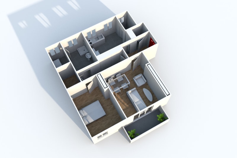 Appartement F2 en location à Harfleur Beaulieu - Image 2