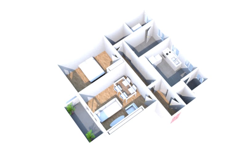 À louer à Harfleur Beaulieu : appartement F2 - Image 2