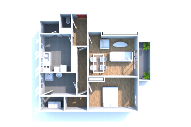 À louer à Harfleur Beaulieu : appartement F2 - Image 3