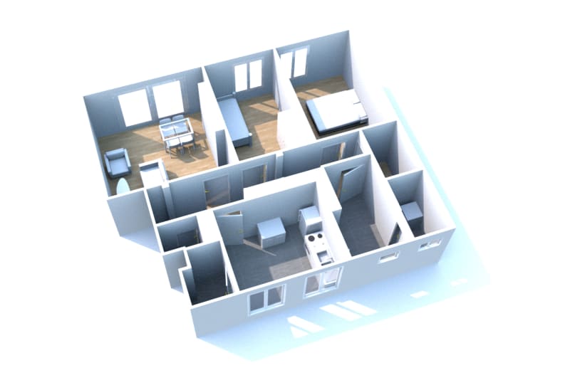 À Harfleur Beaulieu, location appartement T3 - Image 2