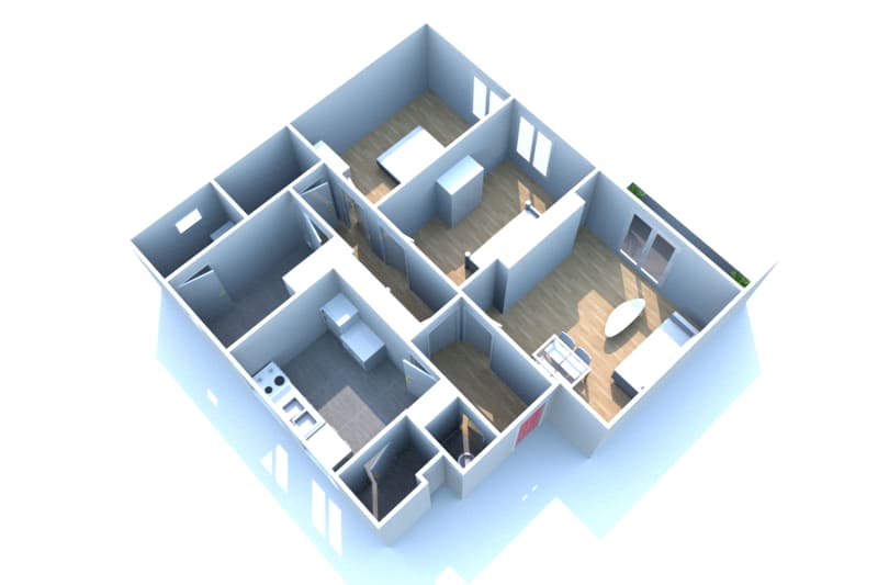 À Harfleur Beaulieu location appartement T3 - Image 2