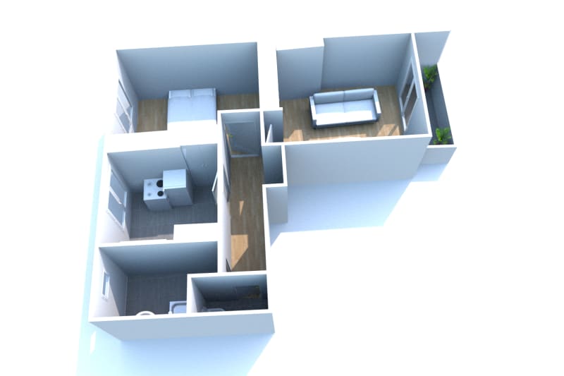 T2 appartement à louer à Harfleur Beaulieu - Image 2