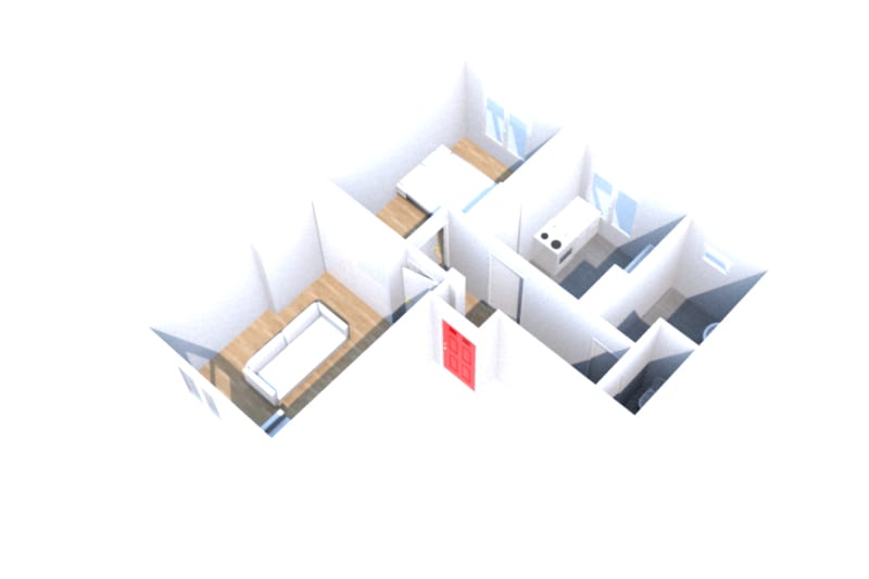 Appartement type 2 en location à Harfleur Beaulieu - Image 2