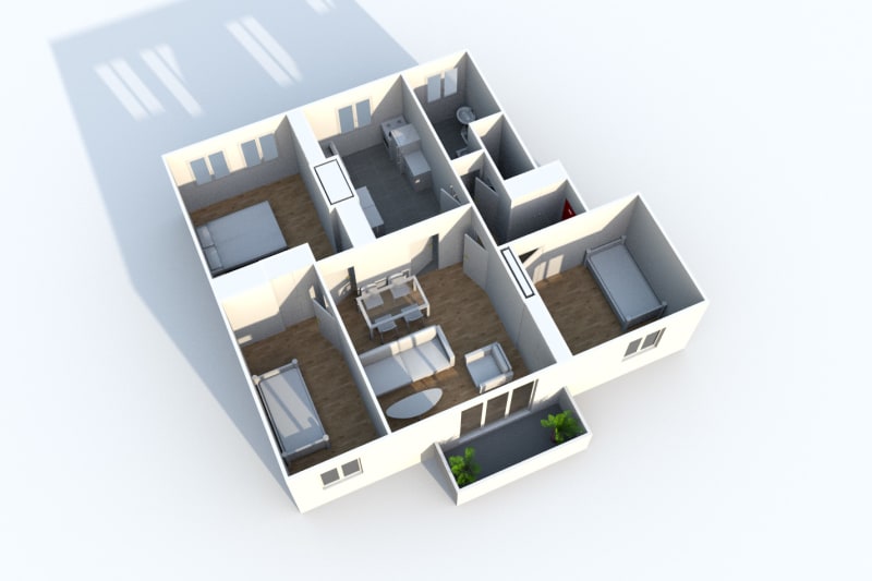 Appartement T4 en location à Harfleur Beaulieu - Image 2