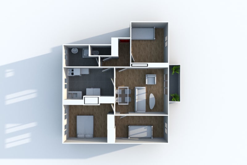 Appartement T4 en location à Harfleur Beaulieu - Image 3