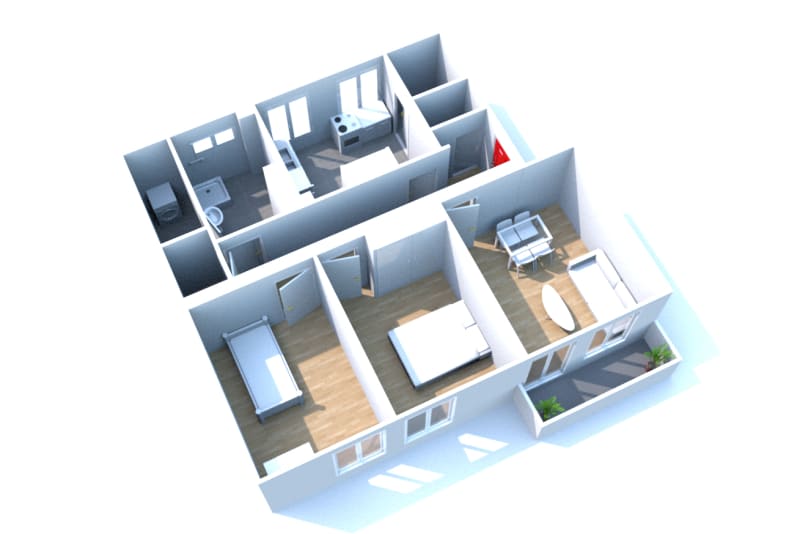 À louer, appartement T3 proche du stade Océane - Image 2