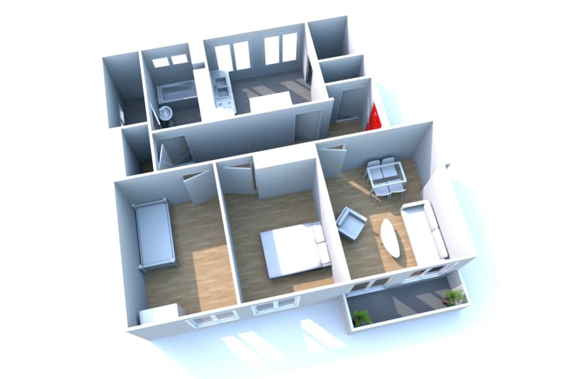 En location, appartement T3 proche du stade Océane - Image 3