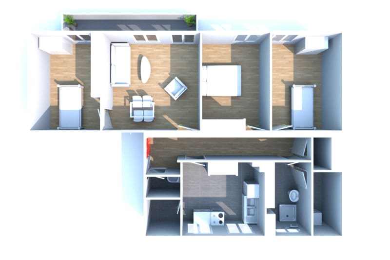 Champs Barets Sud au Havre : location F4 - Image 3
