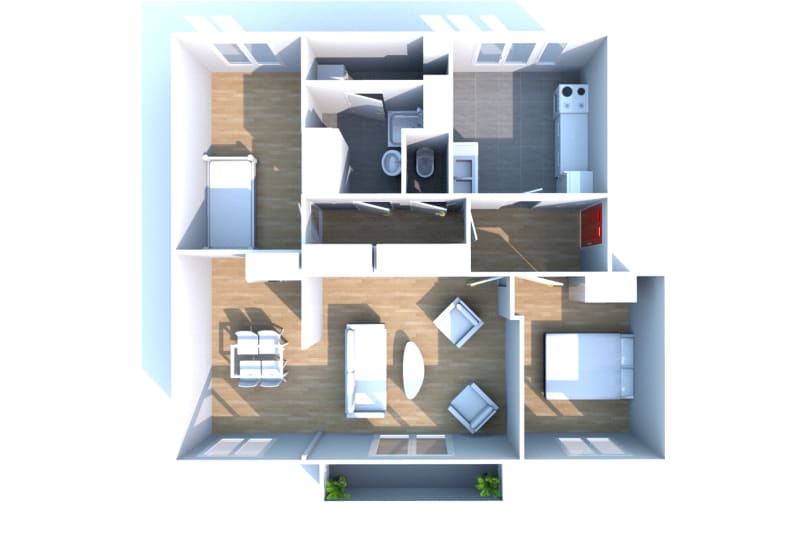 Le Havre Docks du Pont Rouge : location T4 appartement - Image 3
