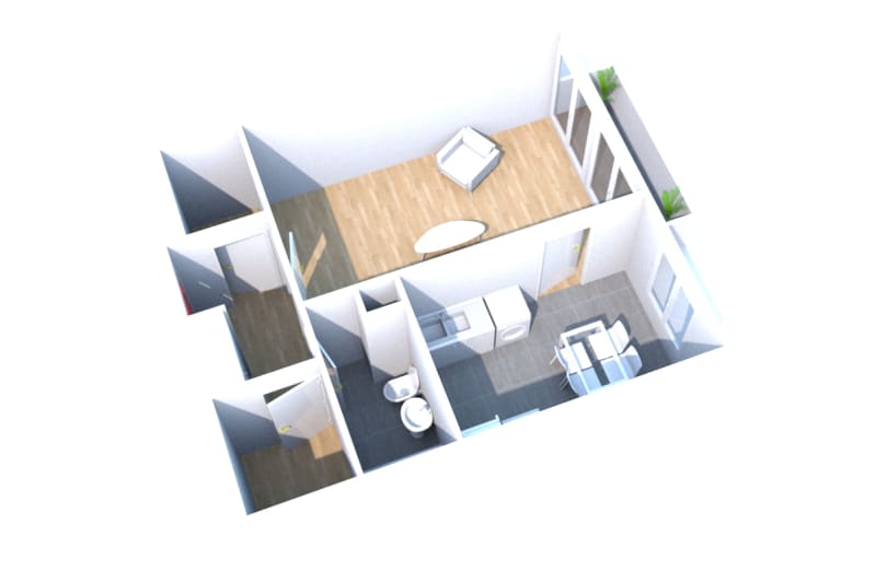 Appartement F1 situé au Havre sur les hauts de Bleville - Image 2