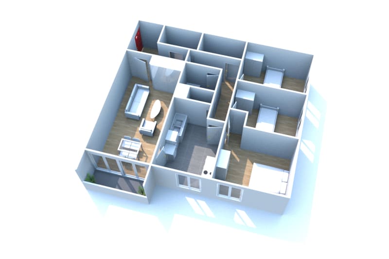 Les Hauts de Bleville au Havre : appartement T4 à louer - Image 2