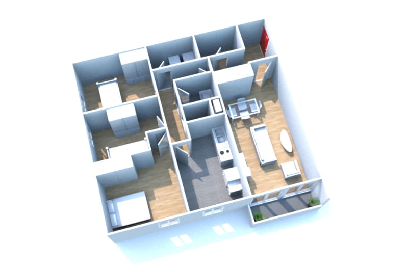 À louer : appartement F4 situé dans le quartier des Hauts de Bléville au Havre - Image 2