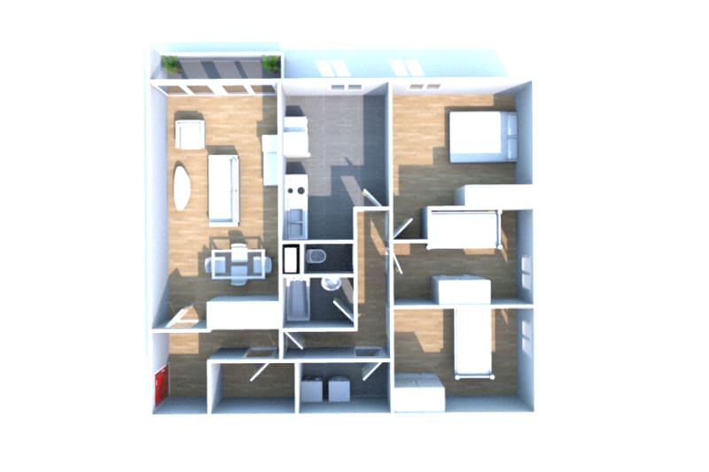 À louer : appartement F4 situé dans le quartier des Hauts de Bléville au Havre - Image 3