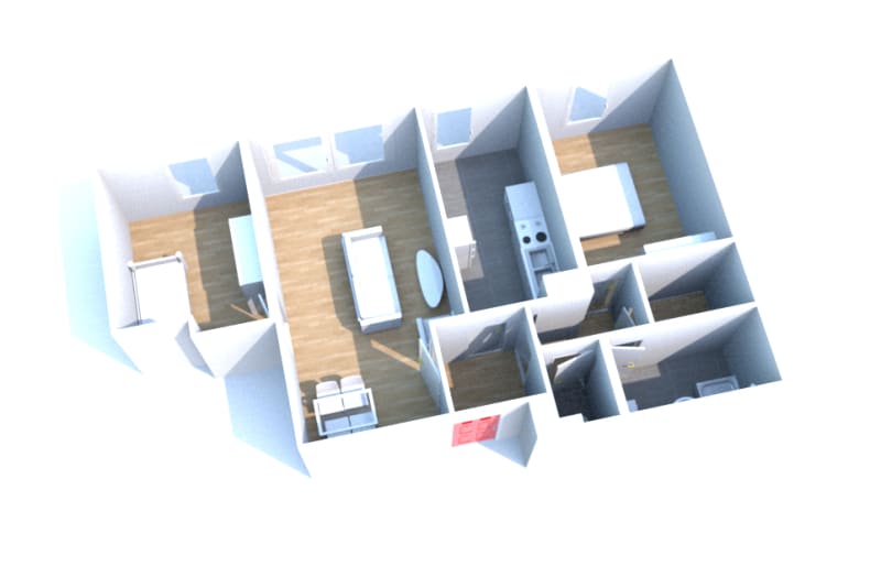Le Havre Mont Gaillard : appartement T3 à louer - Image 2