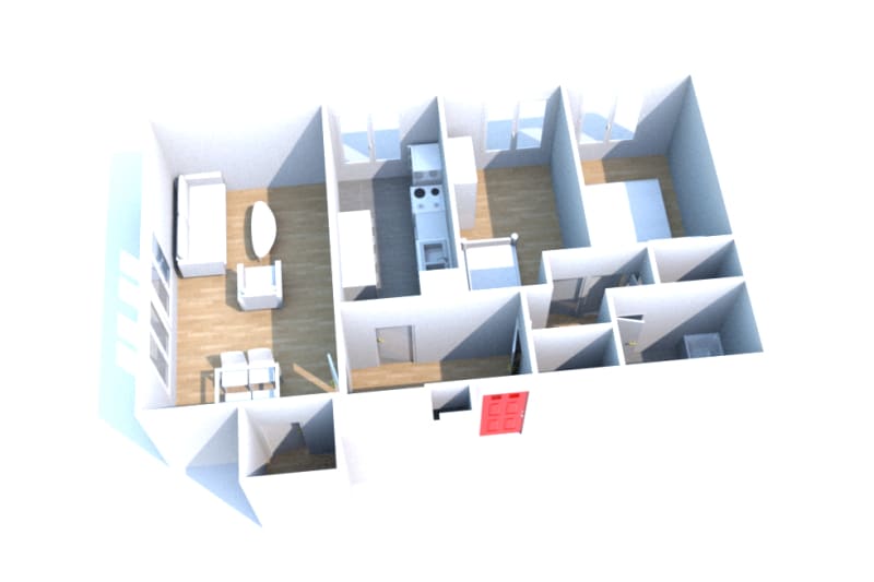 Au Havre - Mont Gaillard, appartement F3 à louer - Image 2
