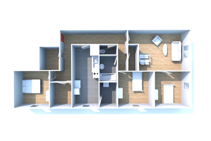Mont-Gaillard au Havre, location d'un appartement T4 - Image 3